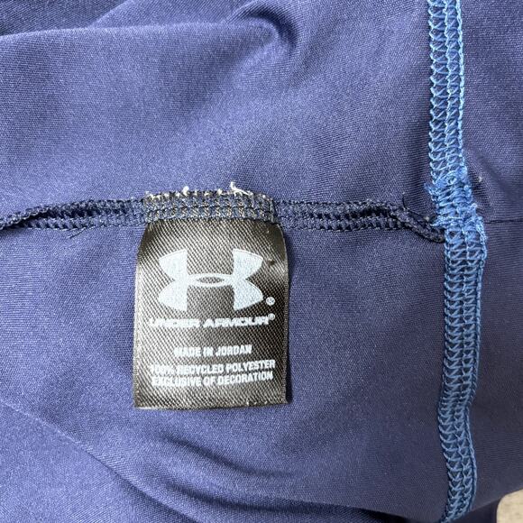 Under Armour Men's Navy Blue Logo Performance Short Sleeve Shirt XL - Picture 6 of 6